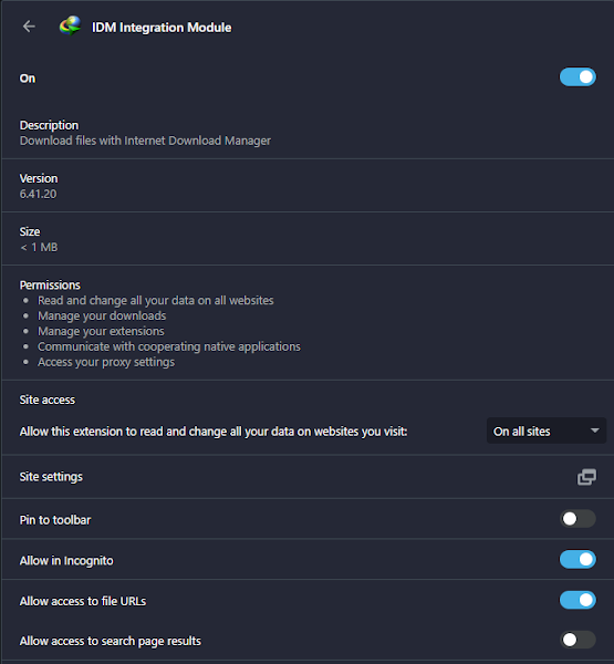 allow idm extension in incognito mode in firefox